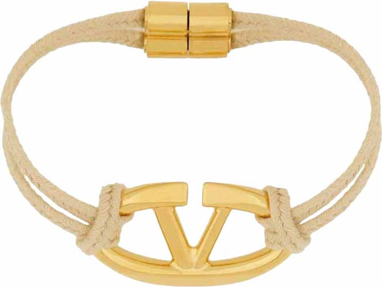 Valentino Valentino Garavani VLogo Cotton Bracelet