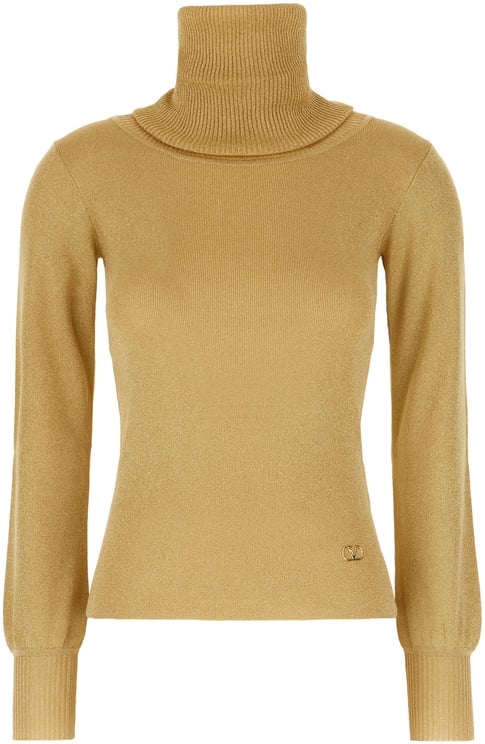 Valentino Valentino Garavani Gold lurex sweater
