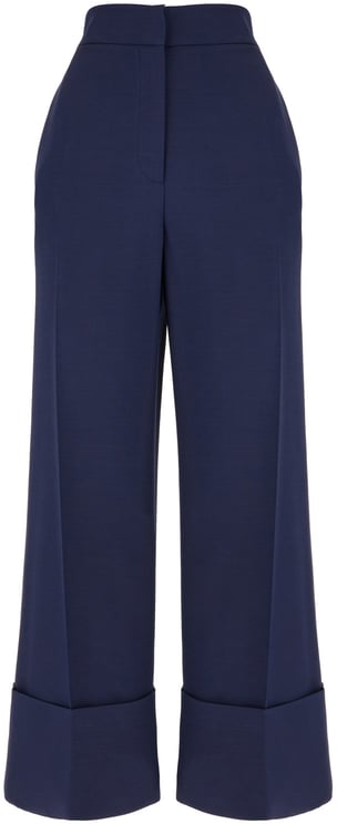 Valentino Valentino Garavani Blue wool blend pants