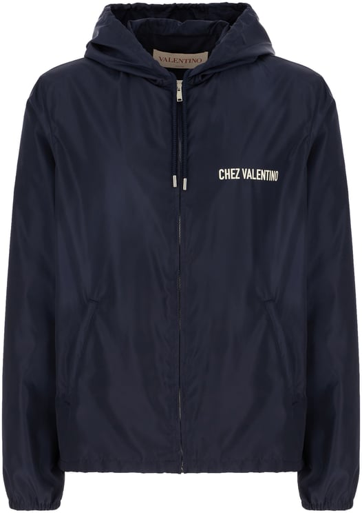 Valentino Valentino Garavani Midnight blue nylon jacket