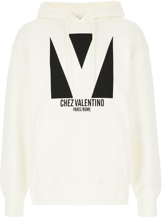 Valentino Valentino Garavani Ivory cotton sweatshirt