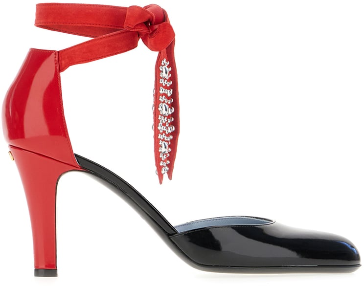 Valentino Valentino Garavani Two-tone leather Foliefoliage pumps