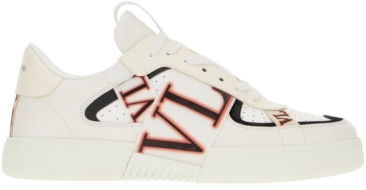 Valentino Valentino Garavani Two-tone leather and fabric VL7N sneakers