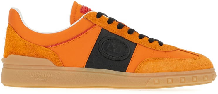 Valentino Valentino Garavani Multicolor split leather and leather Upvillage sneakers