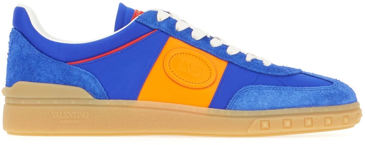 Valentino Valentino Garavani Multicolor split leather and leather Upvillage sneakers
