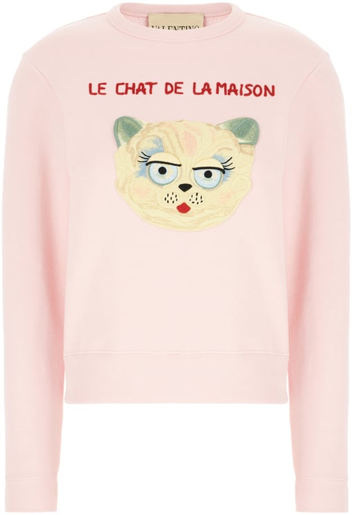 Valentino Valentino Garavani Pink stretch cotton sweatshirt
