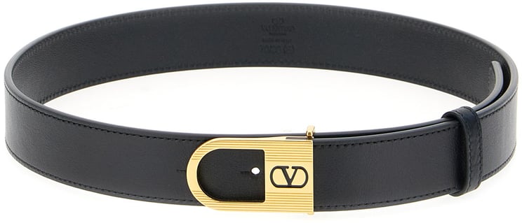 Valentino Valentino Garavani Black leather belt