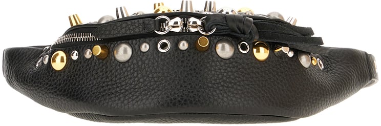 Valentino Valentino Garavani Black leather NellcÃ´te belt bag