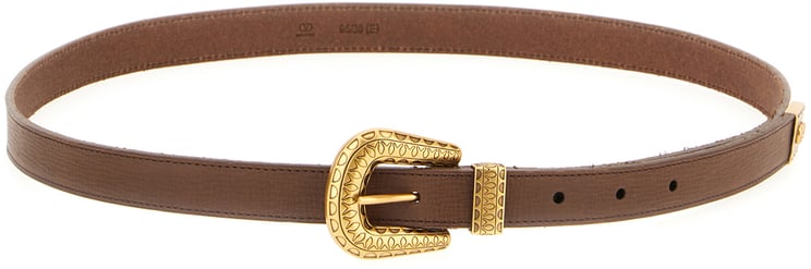 Valentino Valentino Garavani Chocolate leather belt