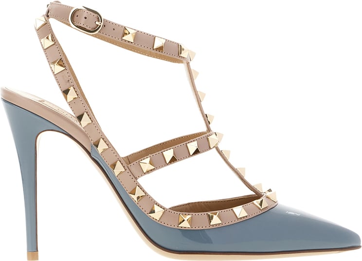 Valentino Valentino Garavani Two-tone leather Cage pumps