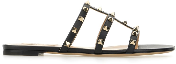 Valentino Valentino Garavani Black leather sandals