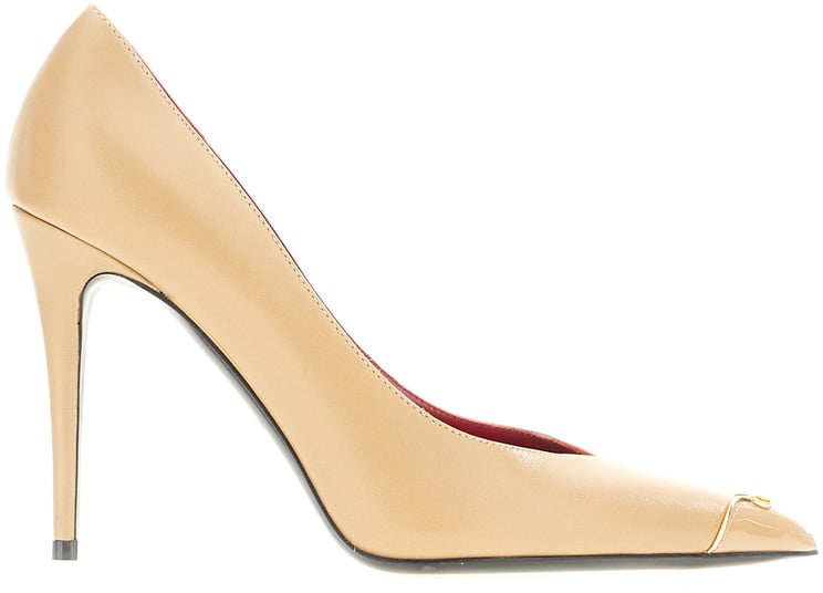 Valentino Valentino Garavani Camel leather pumps
