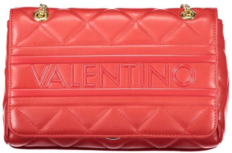 Valentino by Mario Valentino Mario Valentino Rosso Polyurethane Women's Bag with Chain and Internal Pockets