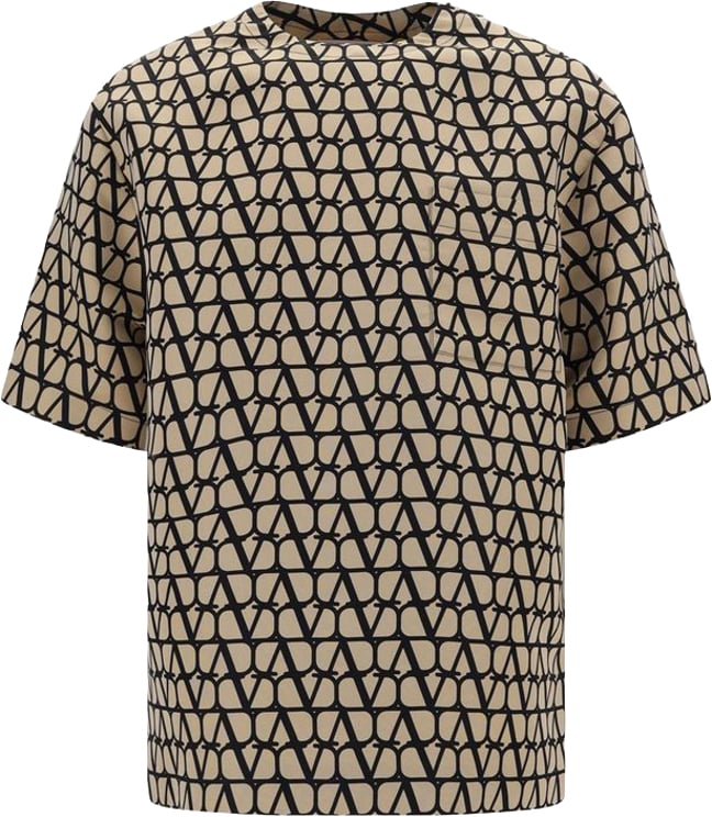 Valentino Garavani Valentino Garavani Brown Silk T-Shirt