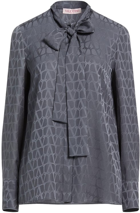 Valentino Garavani Textured Blue Shirt