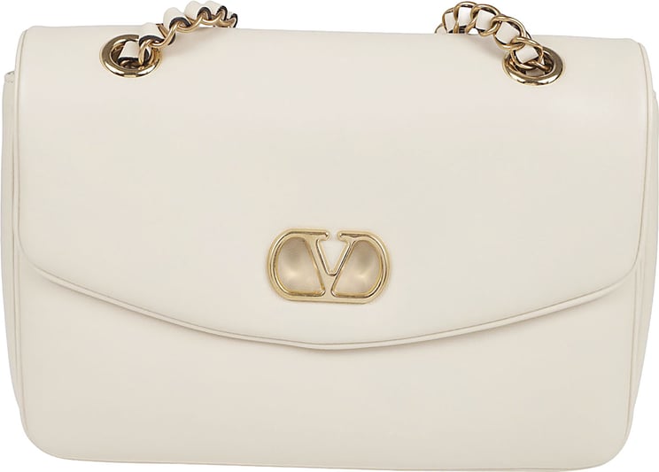 Valentino Garavani Medium White Nappa Leather Djuna Bag