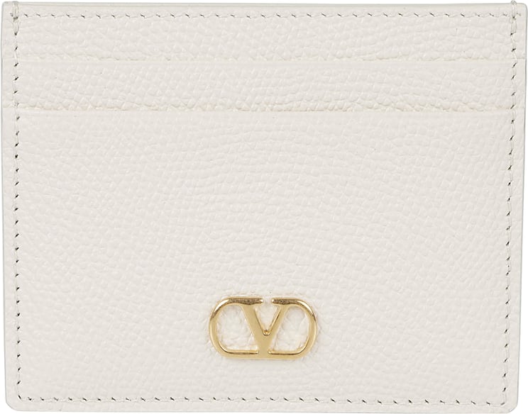 Valentino Garavani Textured Leather Cardholder with VLogo Signature Detail