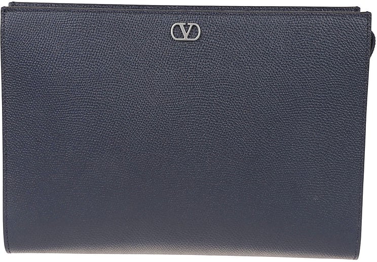 Valentino Garavani Textured Calf Leather Pouch