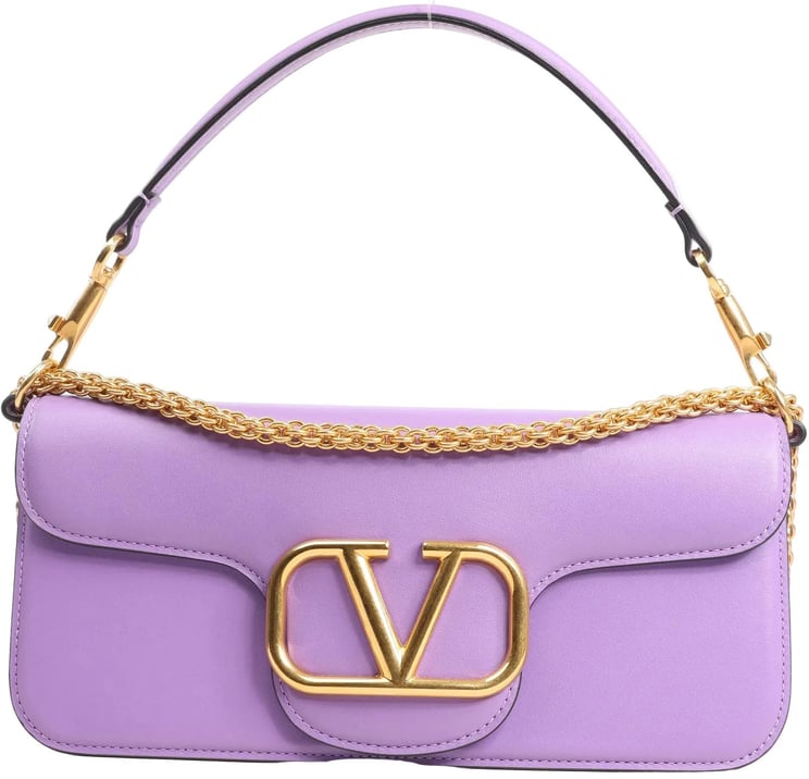 Valentino Garavani Valentino Garavani VLogo Loco 2Way Chain Handbag in Purple