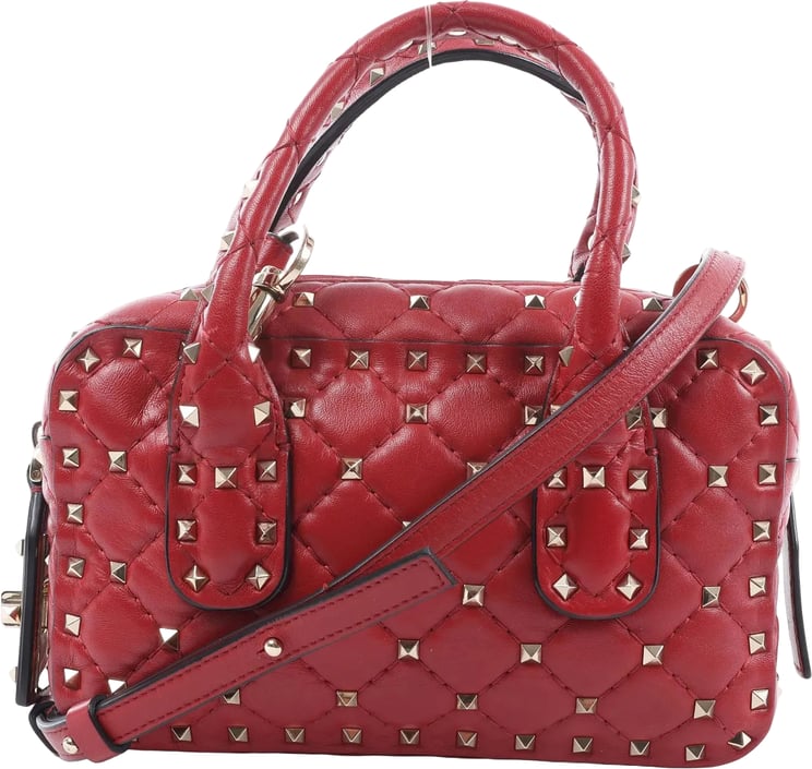 Valentino Garavani Valentino Rockstud 2Way Handbag in Red