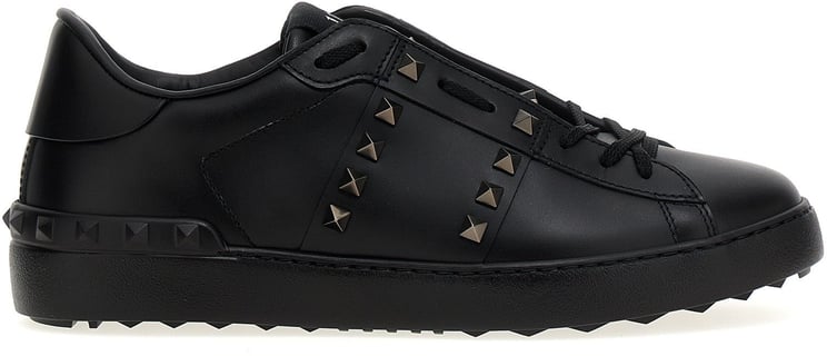Valentino Garavani Valentino Garavani Black Calfskin Low Top Sneakers