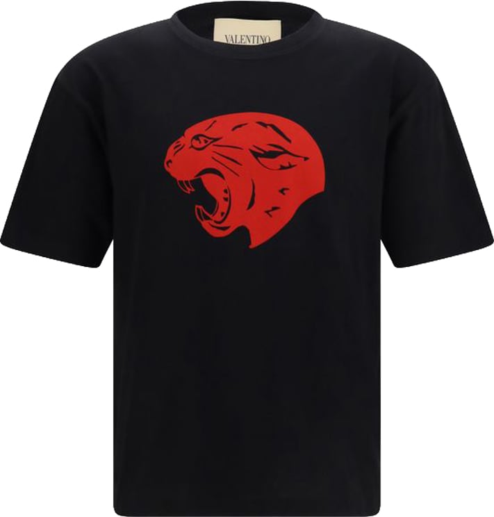 Valentino Garavani Valentino Garavani Black Cotton T-Shirt
