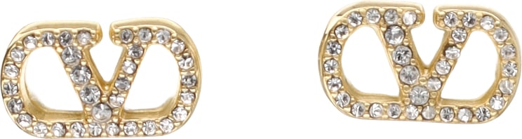 Valentino Garavani Earring Vring Cuore Strass Gold Perla Strass