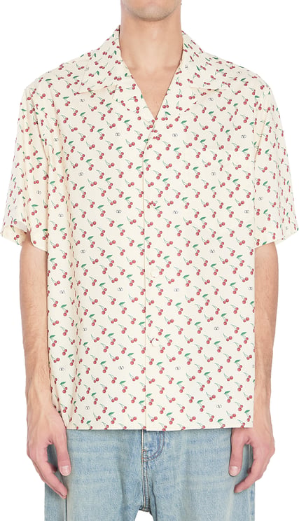 Valentino Garavani Bowling Cherryfic  casual shirt shortsleeves