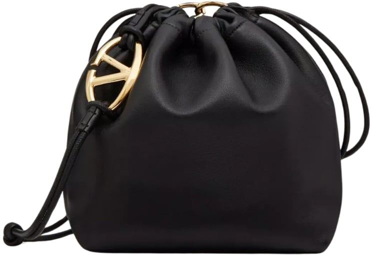 Valentino Garavani Valentino Garavani VLogo Pouf Bucket Bag Leather Medium