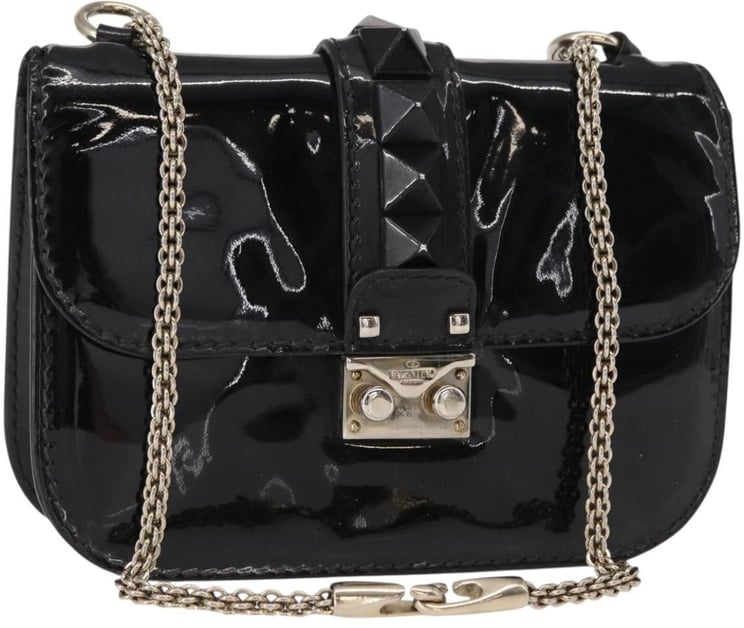 Valentino Garavani Valentino Garavani Glam Lock Shoulder Bag Patent Small