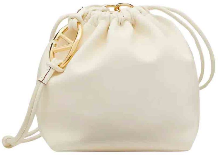 Valentino Garavani Valentino Garavani VLogo Loco Pocket Bucket Bag Leather