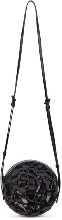 Valentino Elegant black circular shoulder bag