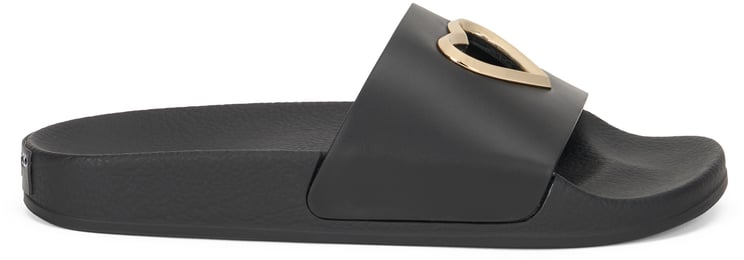 Valentino Black ciabatta open with a casual and versatile design.