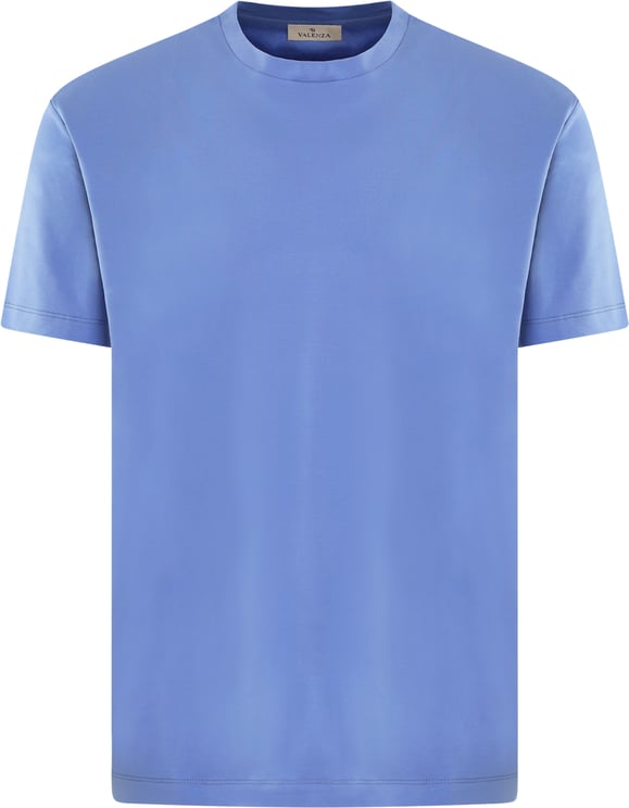 Valenza Heren Interlock Supima T-Shirt Blauw