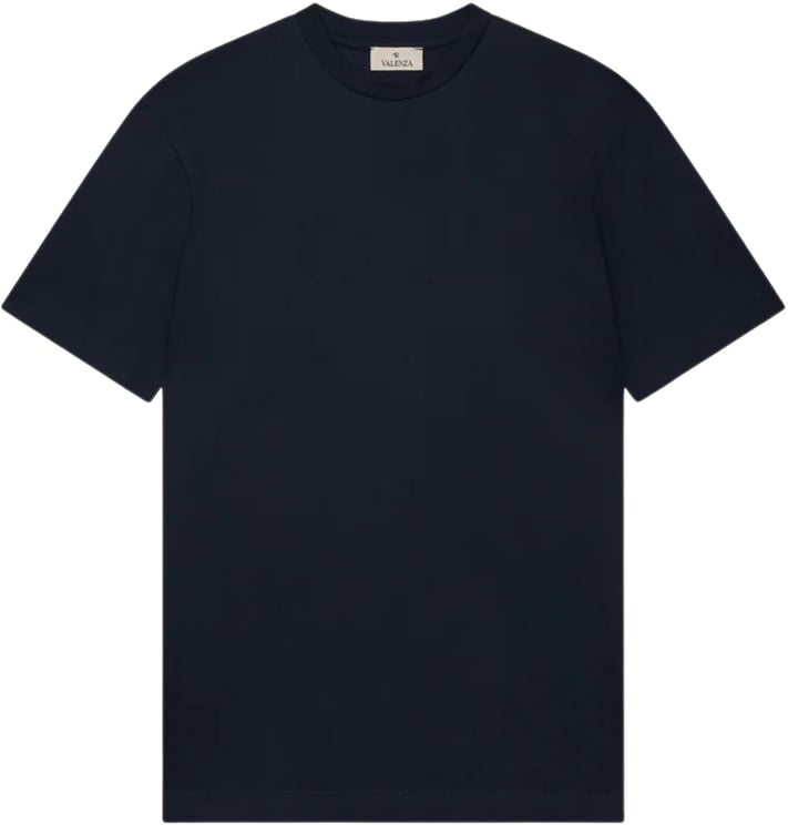 Valenza Valenza Interlock Supima T-shirts Donkerblauw 1001