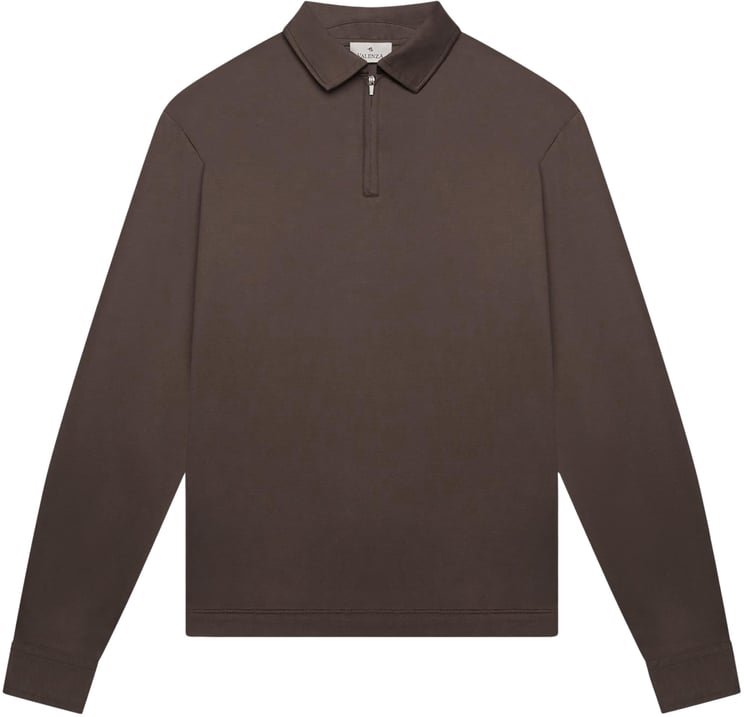 Valenza Heren Supima Polo Zip Collar L/S