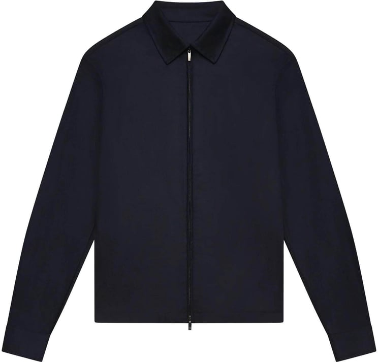 Valenza Heren FlannelStretch Overshirt Blauw