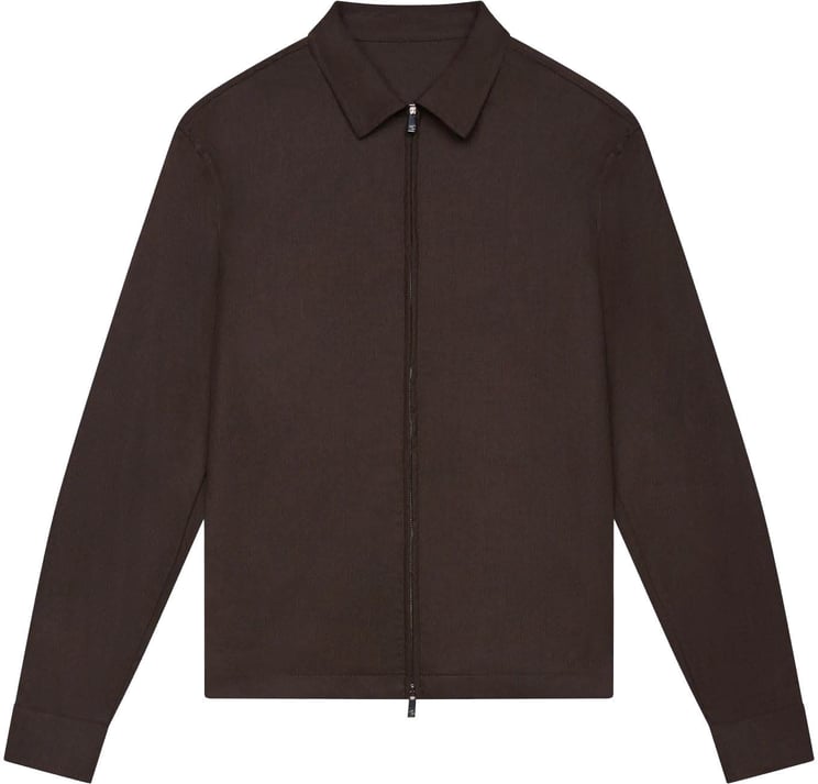 Valenza Heren FlannelStretch Overshirt Bruin