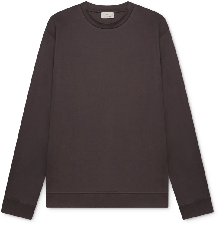 Valenza Heren Heavy Supima Sweater Grijs