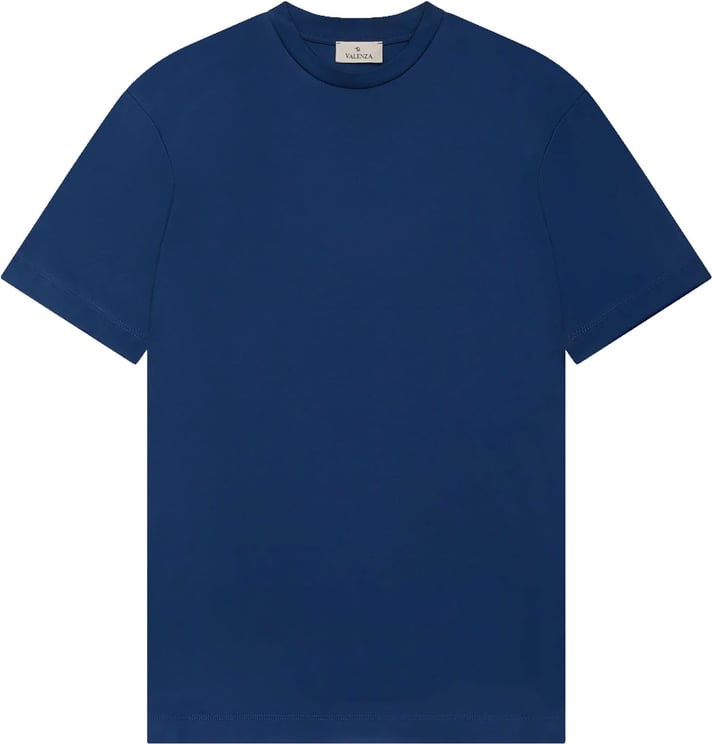 Valenza Interlock Supima T-shirt Blauw