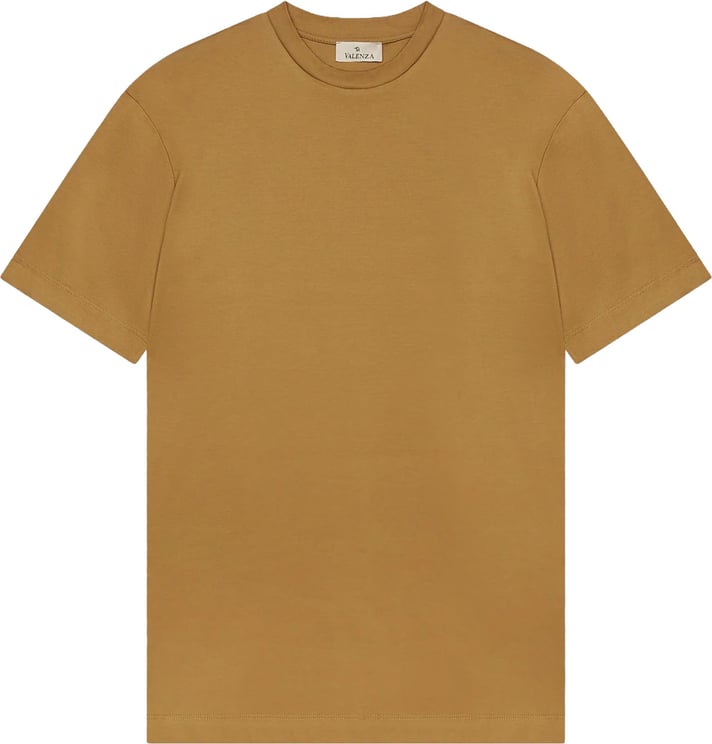 Valenza Interlock Supima T-shirt Donkergoud