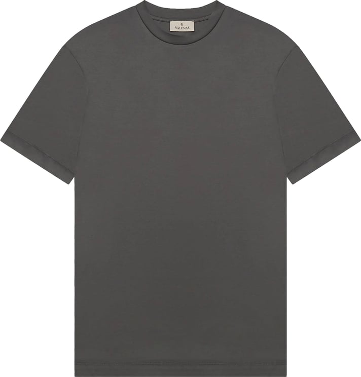 Valenza Interlock Supima T-shirt Donkergrijs