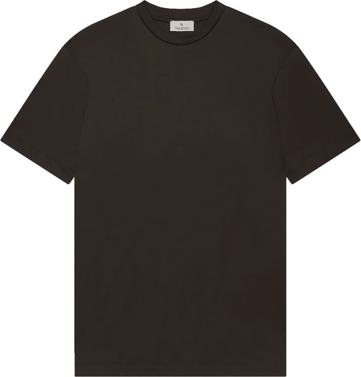 Valenza Interlock Supima T-shirt Ebbenbruin