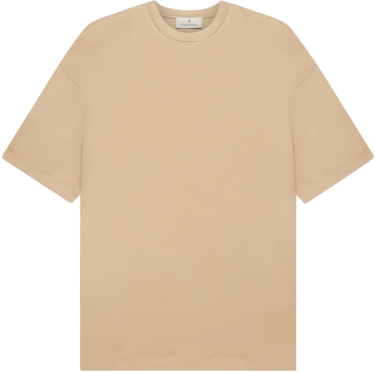 Valenza Interlock Supima T-shirt Hazelnoot