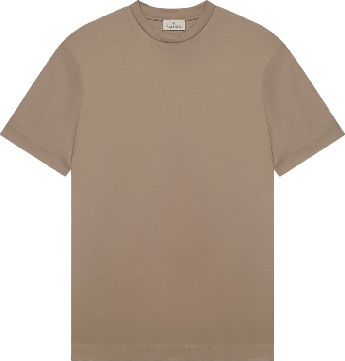 Valenza Interlock Supima T-shirt Loodgrijs