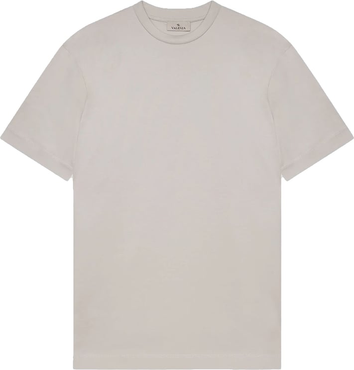 Valenza Interlock Supima T-shirt Parelgrijs