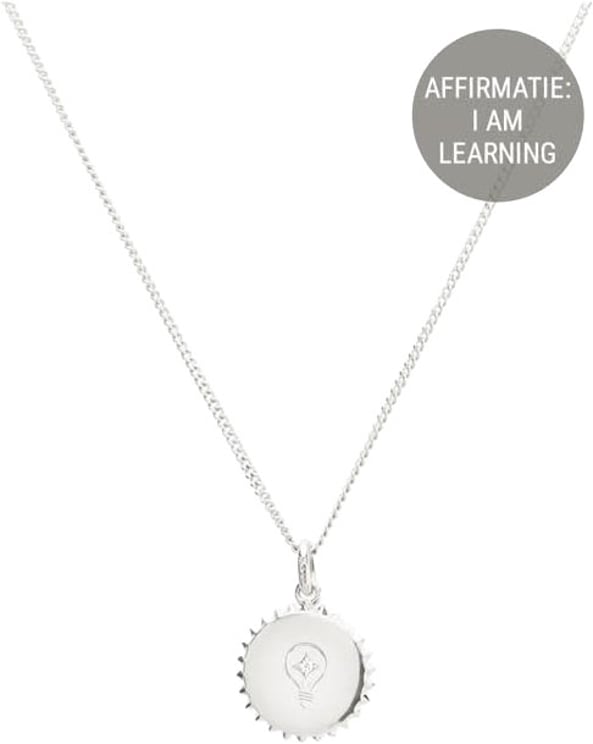 Vedder & Vedder Vedder & Vedder Collier Affirmation Zilver Learning 45cm