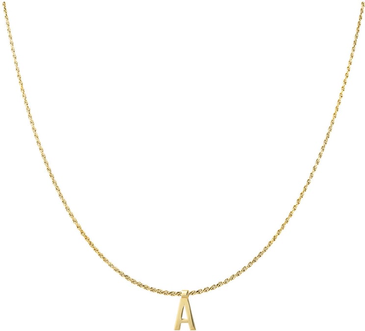 Vedder & Vedder Vedder & Vedder Ruby Rope Tag C Kettingen Goud Ruby Rope C