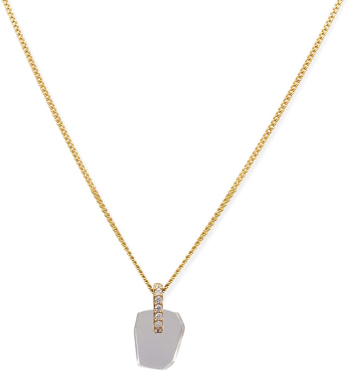 Vedder & Vedder Vedder & Vedder The Power Of Gemstone Rock Crystal Kettingen Goud The Power Of Gemstone  Rock Crystal
