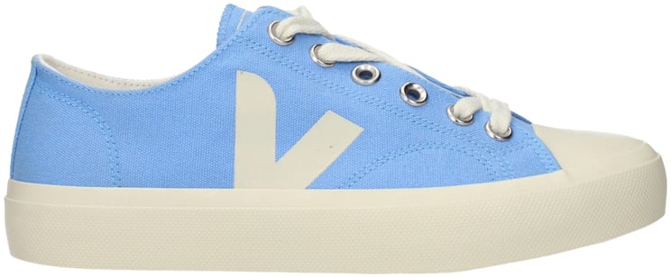 Veja Veja Light Blue Fabric Low Top Sneakers